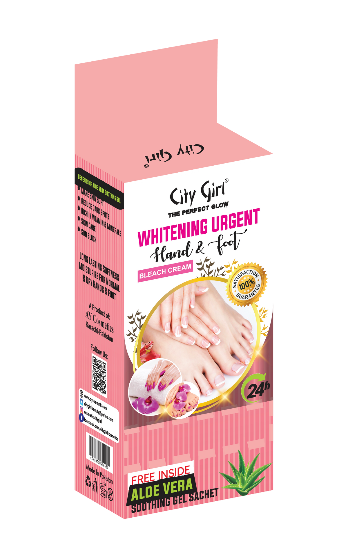 City Girl Urgent Whitening Bleach Cream Hand Foot