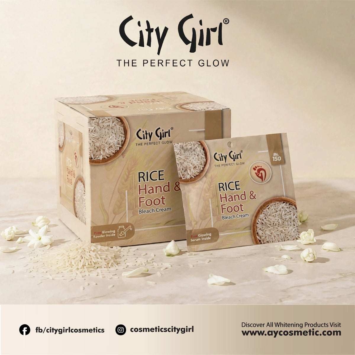 Rice Hand & Foot Bleach Cream