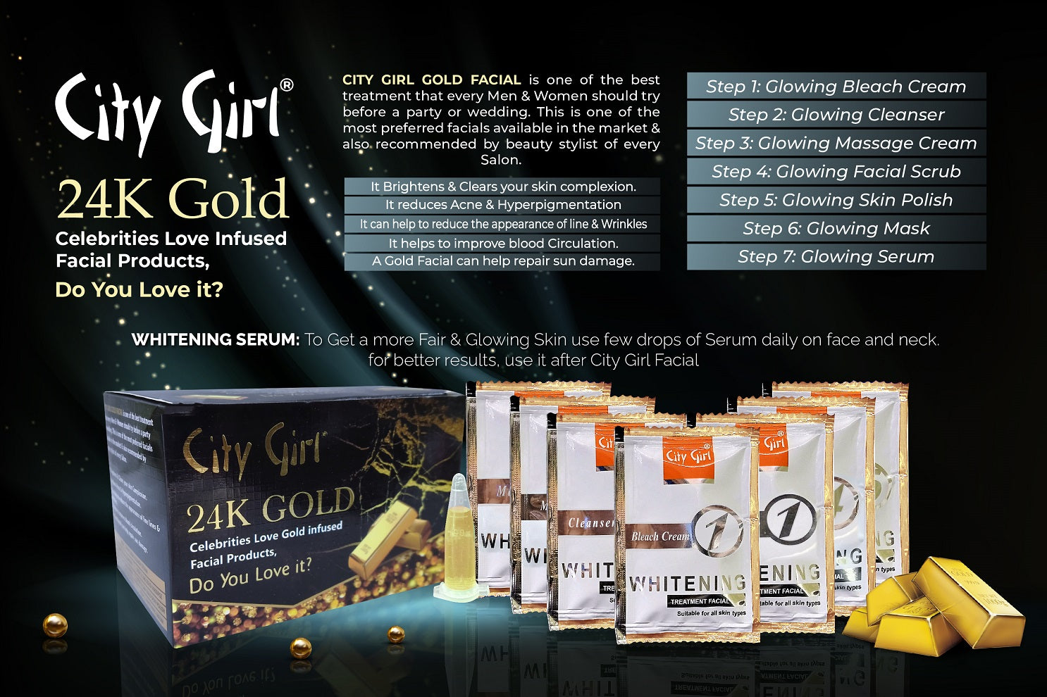 24K Gold Facial Sachet