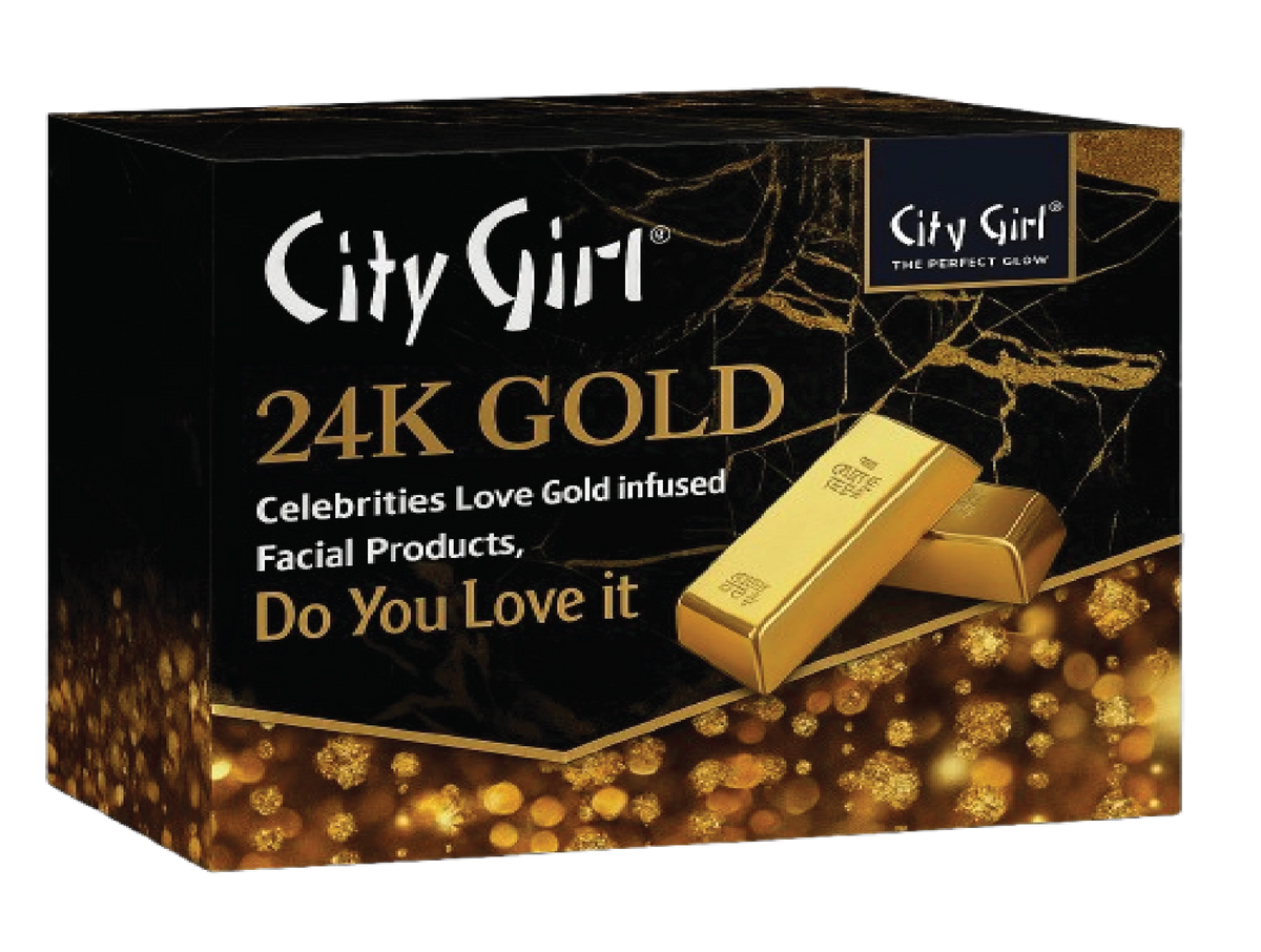 City Girl 24K Gold Facial Sachet Kit