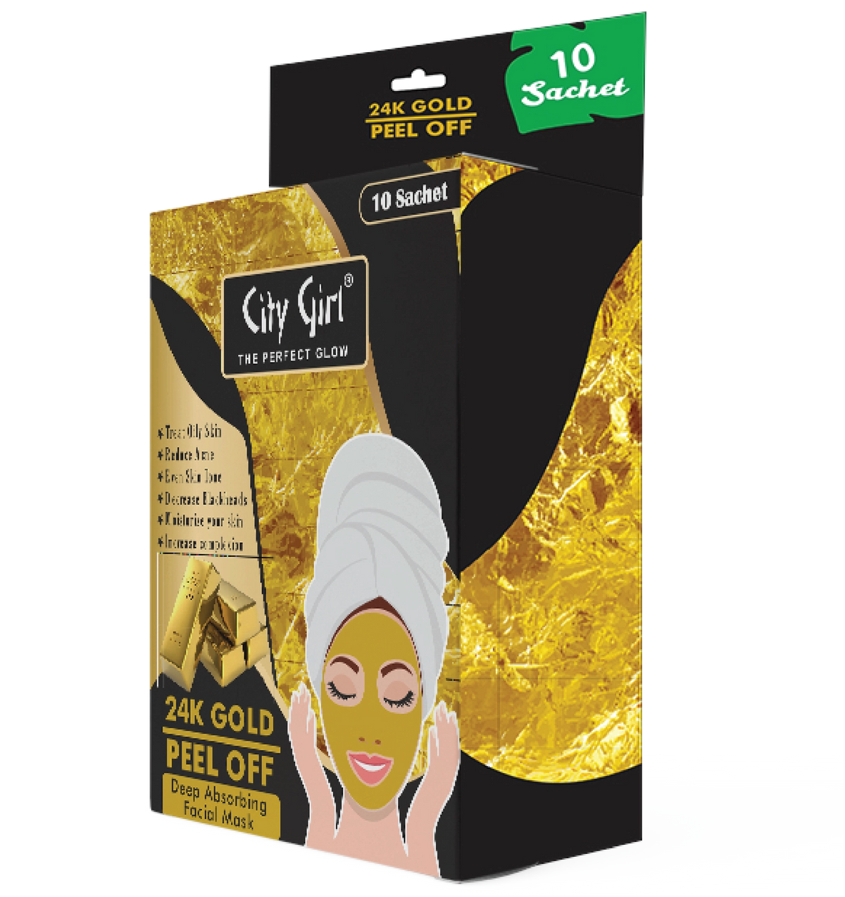 City Girl 24K Gold Peel Off Mask
