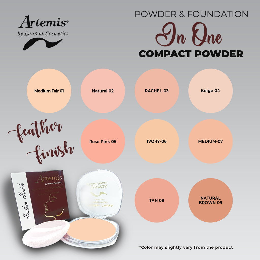 Shade Card Feather Finish Compact Powder