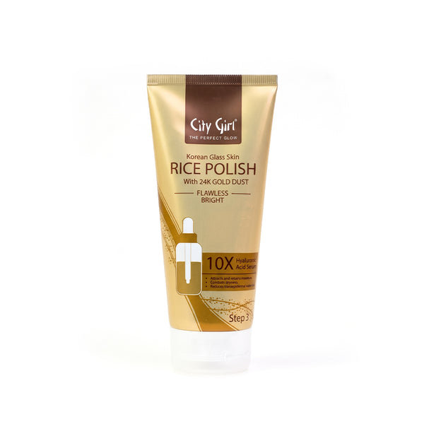 City Girl Korean Glass Skin Rice Polish with 24K Gold Dust - Step 3