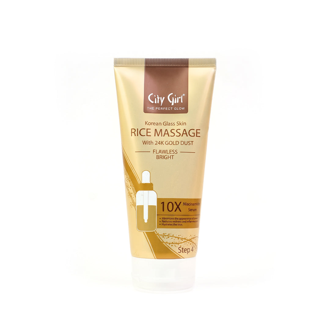 City Girl Korean Glass Skin Rice Massage with 24K Gold Dust - Step 4