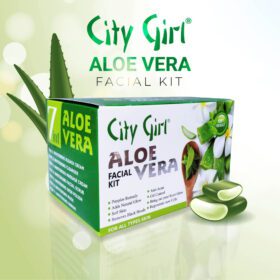 Aloe-Vera-Facial-Kit, Aloe vera Facial Kit, City Girl Aloe Vera Facial Sachet Kit, City Girl, Aloe Vera, Sachet Kit, AY Cosmetics
